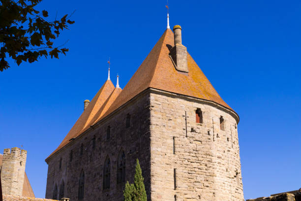 istock Old building in the medieval fortress Carcassonne 817603976