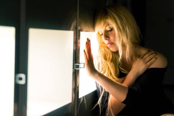 istock Elegant lady in evening dress 817616664