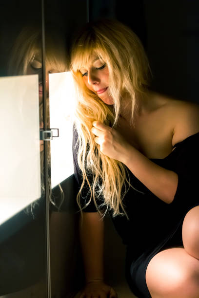 istock Elegant lady in evening dress 817617940