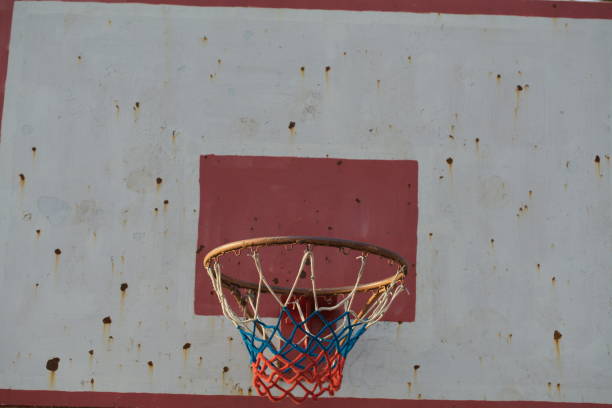 istock basketball court ring board against the sky 817621708