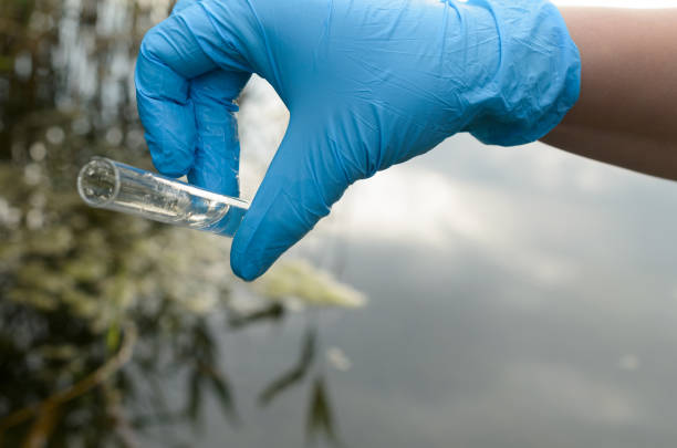 istock Taking a water test for analysis from a reservoir. 817629662