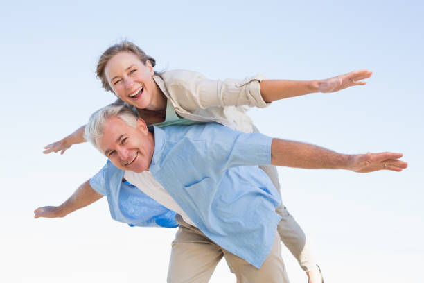 istock Happy casual couple having fun 817648886