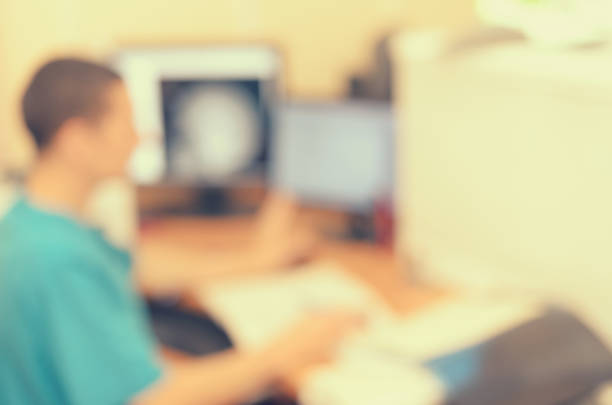 istock Abstract blur of doctor's office for background. 817655018
