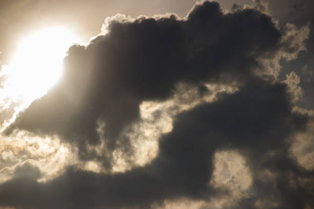 istock Dramatic backdrop of the with clouds and sun 817659006