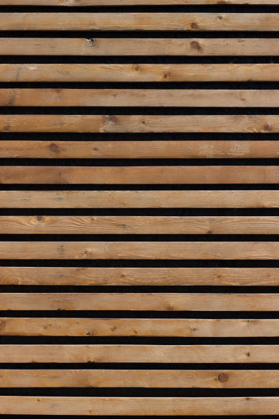 istock Horizontal background of wooden boards varnished 817659068