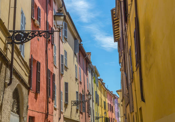 Street in Parma Emilia Romagna Italy.