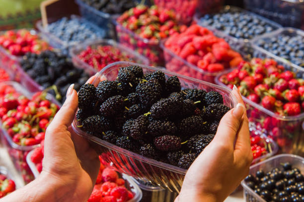 istock Buying berries in the local market 817711068