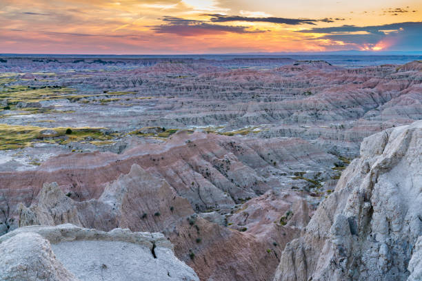 istock Sunset over Badlands National Park 817711566
