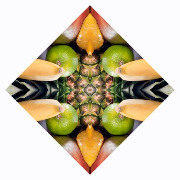 istock Abstract ornamental pattern from tropical fruits 817712500