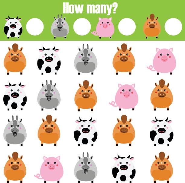 Counting Educational Children Game Kids Activity Worksheet ...