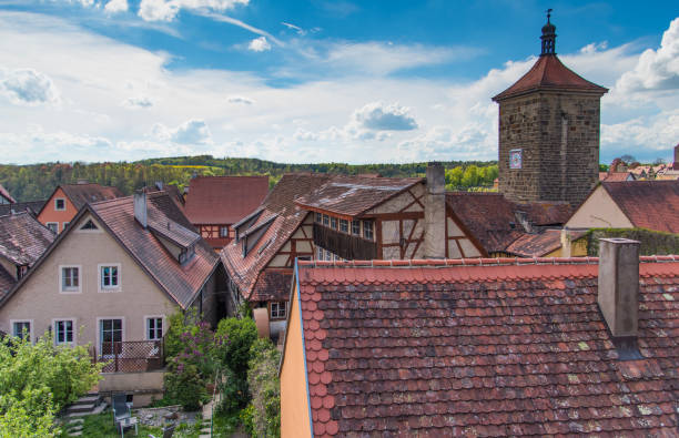 istock Traditional German houses with blue sky, Germany 817734564