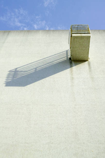 Art of shadow - balcony on the yellow building wall with shadow, architecture concept, Cefalu, Sicily, Italy, copy space