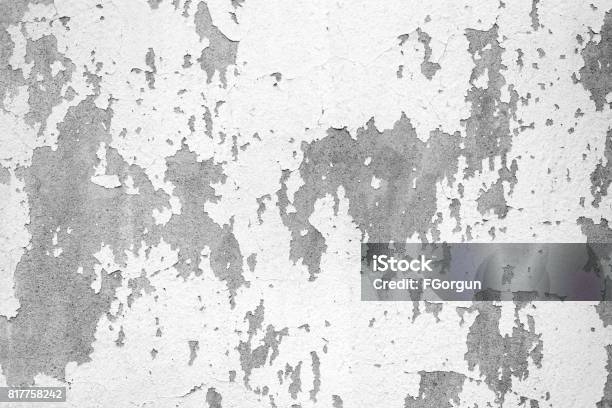 Grunge Concrete Wall Background Stock Photo - Download Image Now - Peeling Off, Paint, Wall - Building Feature