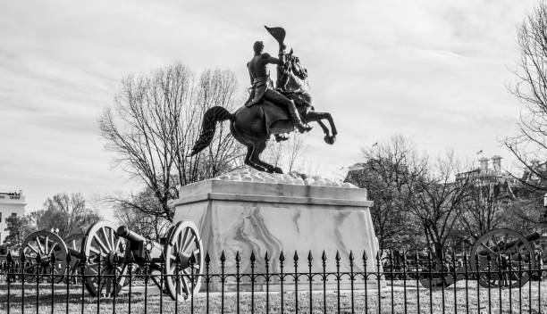 istock Statue at Lafayette Square in front of the White House 817849788