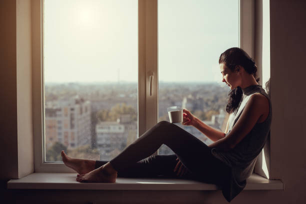 istock Girl resting and thinking at home 817852548
