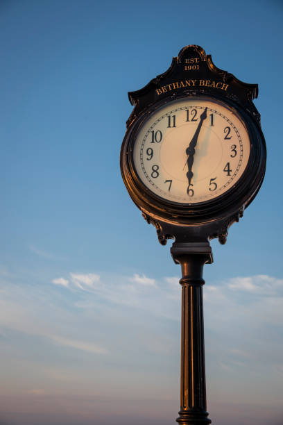 istock Bethany Beach Clock on the Boardwalk at Sunrise 817921310