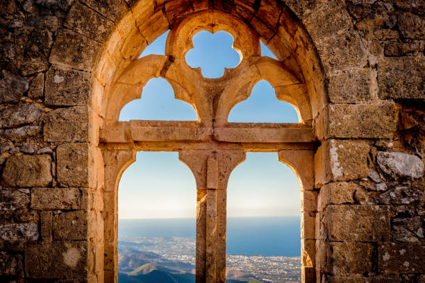 Saint Hilarion Castle, Queen's window. Kyrenia District, Cyprus