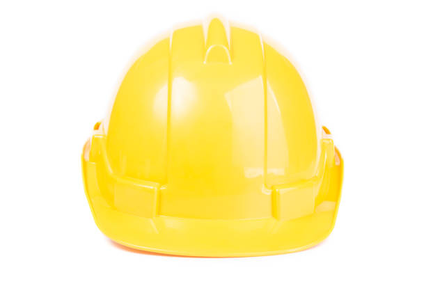 istock Plastic safety helmet on white 817934658