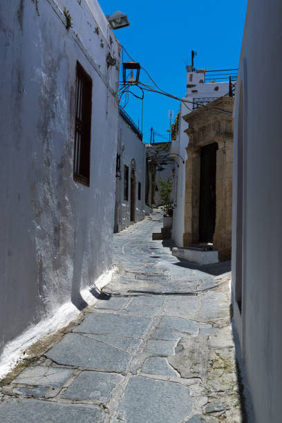 istock Old Greece town with white houses 817967532