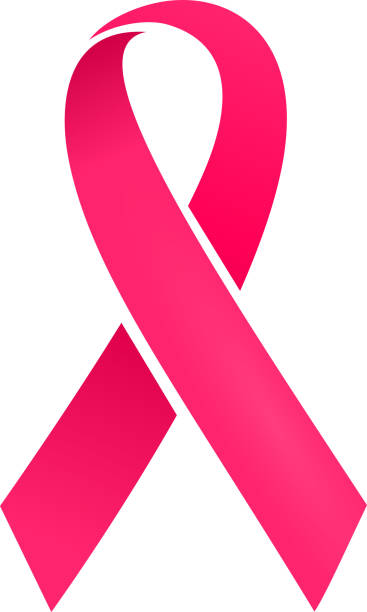 유방암 인식 리본상 - breast cancer awareness ribbon stock illustrations