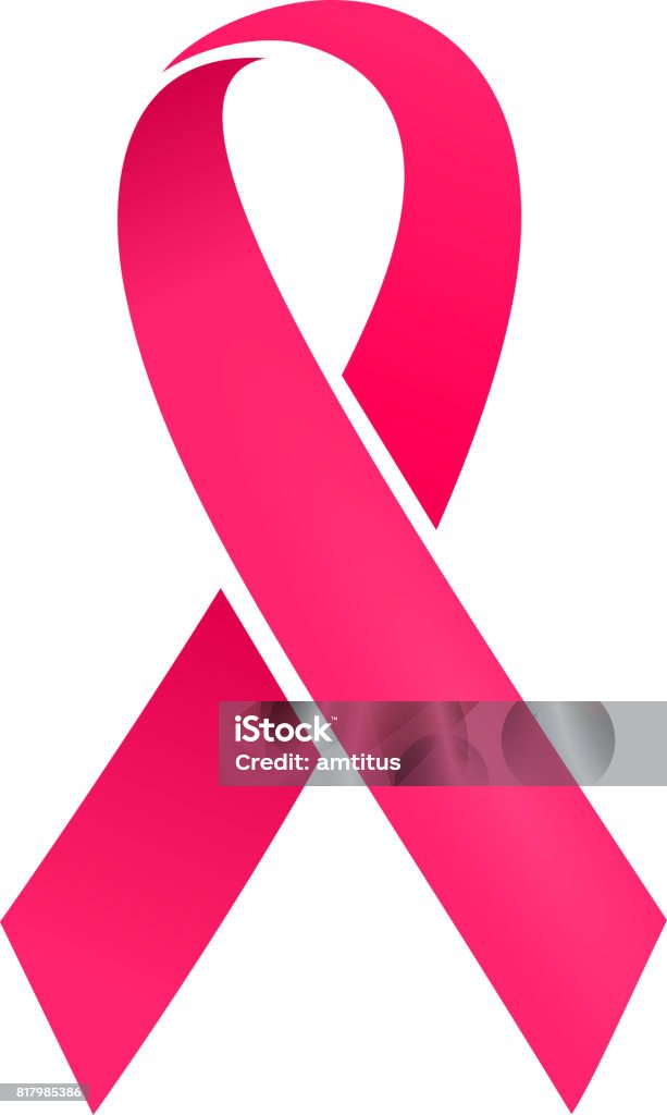 Breast cancer awareness ribbon breast cancer awareness riboon Ribbon - Sewing Item stock vector