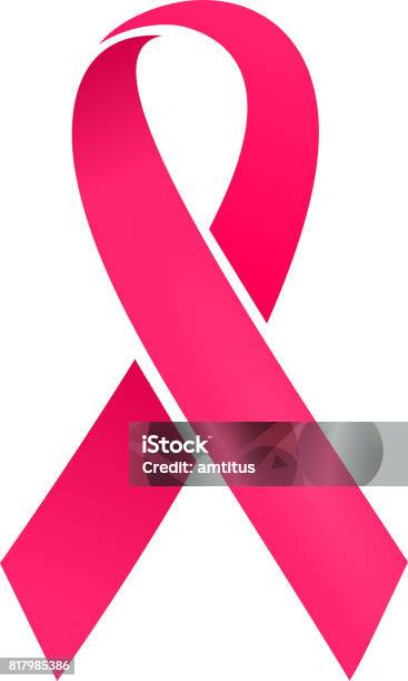Breast Cancer Awareness Ribbon Stock Illustration - Download Image Now - Ribbon - Sewing Item, Cancer - Illness, Breast Cancer Awareness Ribbon