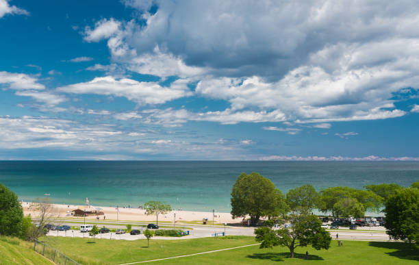 istock View of a Michigan lake from a hill 817992616