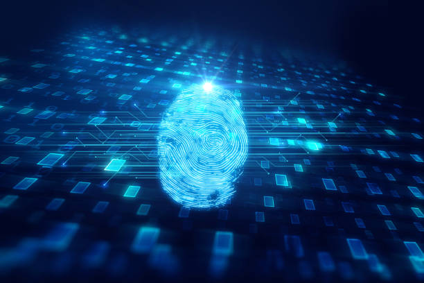 istock Fingerprint Scanning on blue technology  Illustration 818050780