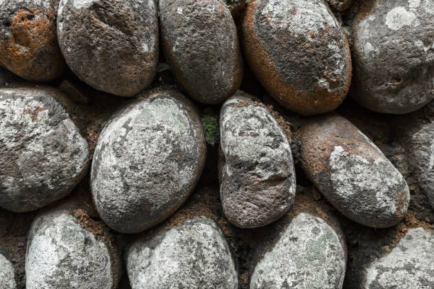 istock Full Frame Shot Of Pebble Wall 818085600