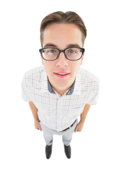 istock Geeky hipster smiling at camera 818141224