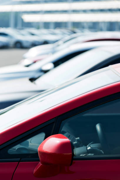 istock Group of cars in a row 818156420