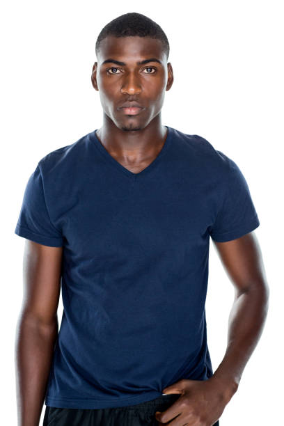 istock Portrait of serious young man 818156674