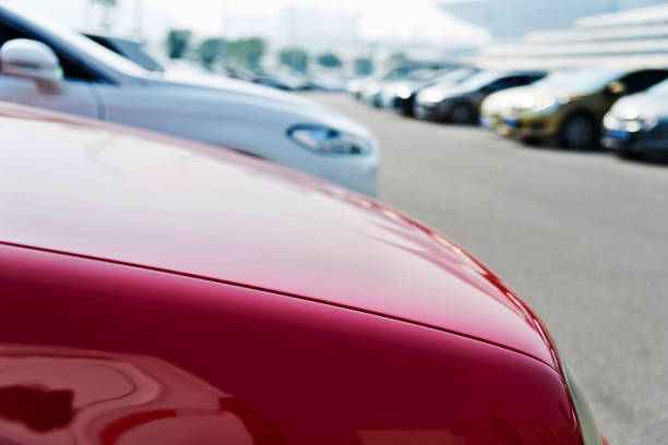 istock Group of cars in a row 818156760