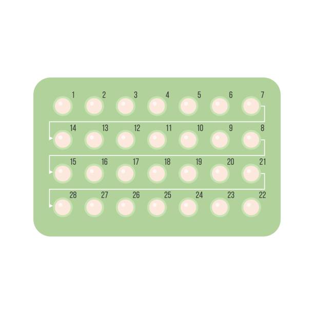 ilustrações de stock, clip art, desenhos animados e ícones de contraceptive pills - contraceção