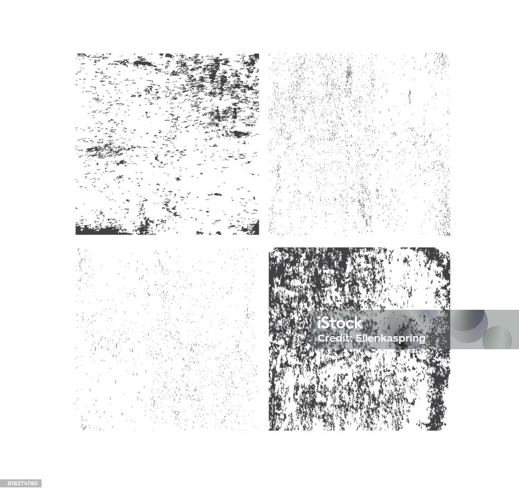Set of grunge textures. Abstract vector template Set of grunge textures. Abstract vector template. Overlay illustration over any image to create grungy effect. Textured stock vector
