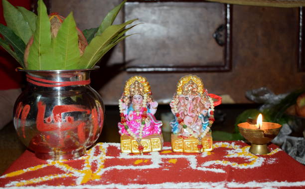 istock Laxmi - Ganesh ji. Hindu deity worship 818290158