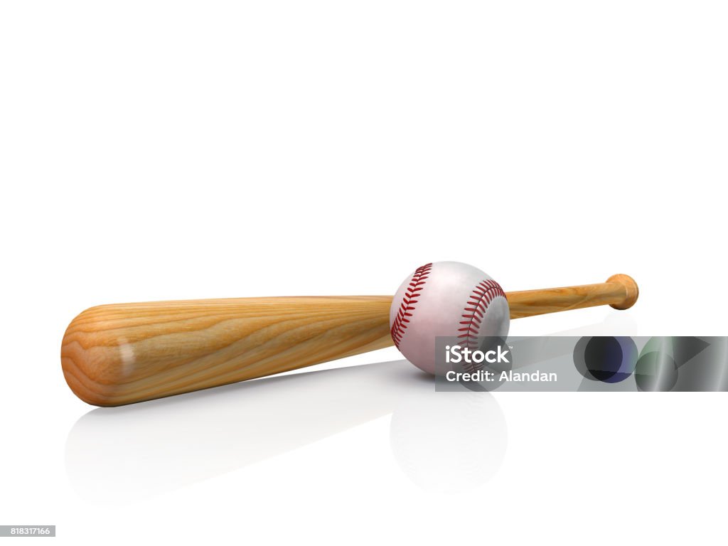 Baseball equipment This image is my own  render / modeling / Texturing
 Baseball Bat Stock Photo