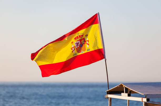 스페인의 국기입니다. 스페인어 플래그입니다. 스톡 사진