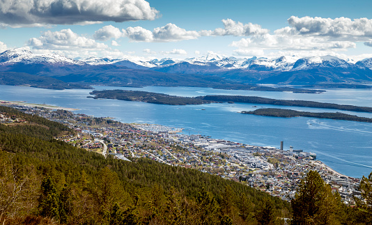 Panorama of Molde town, Norway