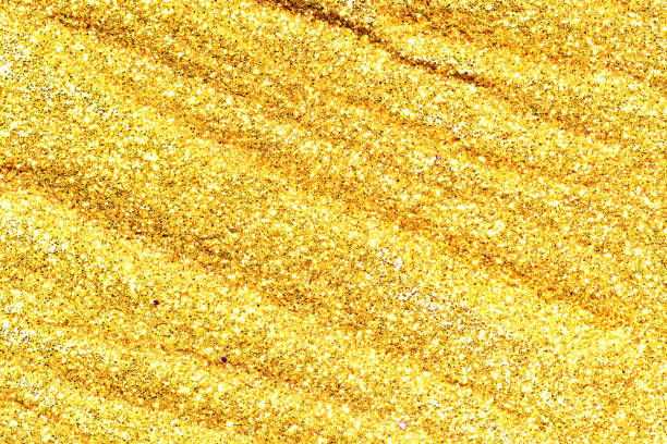 istock Gold glittering christmas lights. Blurred abstract background 818390778