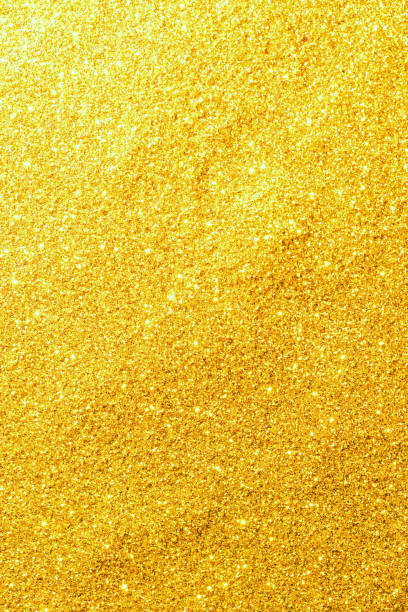 istock Gold glittering christmas lights. Blurred abstract background 818398410