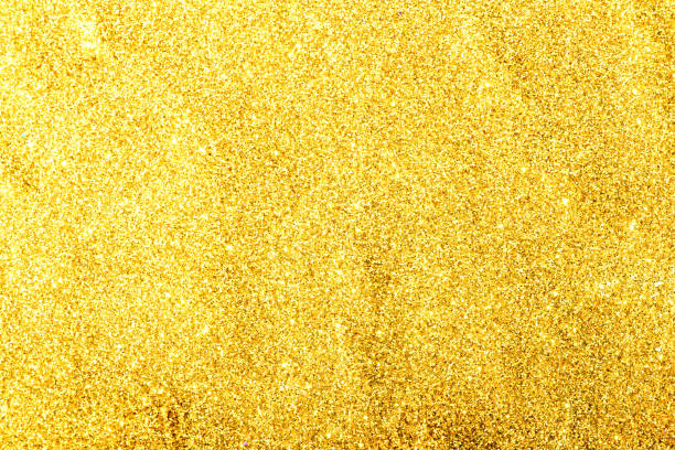 istock Gold glittering christmas lights. Blurred abstract background 818399992