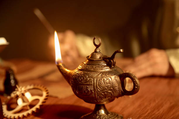 istock Selective Focus of an Historic Islamic Scientist While Working 818400690