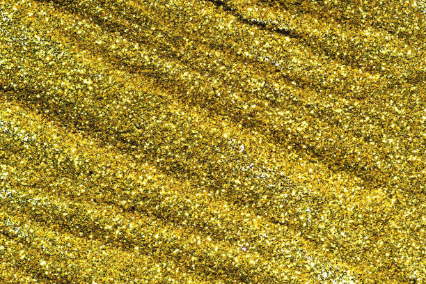 istock Gold glittering christmas lights. Blurred abstract background 818410552