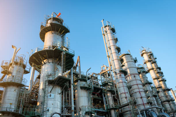 istock column tower petrochemical plant with blue sky 818435162
