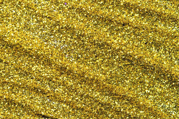 istock Gold glittering christmas lights. Blurred abstract background 818445178