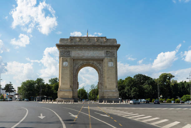 istock The Arch of Triumph in Bucharest 818498166