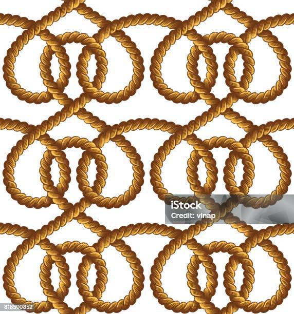 Abstract Rope Strands Pattern Rope Vector Seamless Pattern Stock Illustration - Download Image Now ...