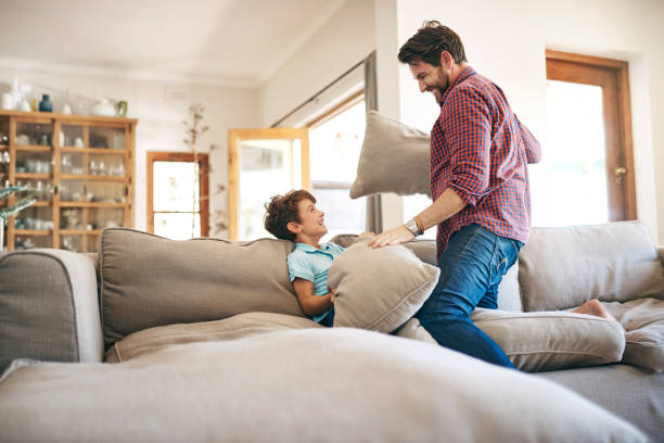 istock Nothing says playtime like a pillow fight 818568924