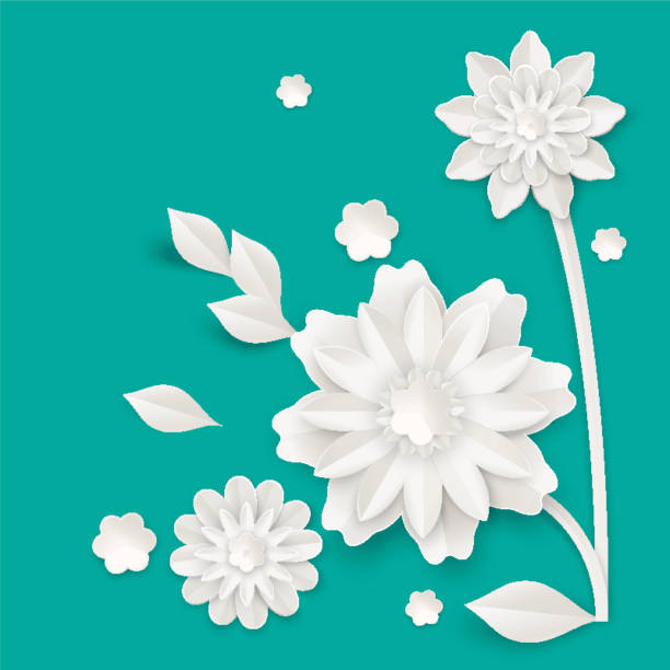 istock Graceful stem with charming blossom made of paper 818579068
